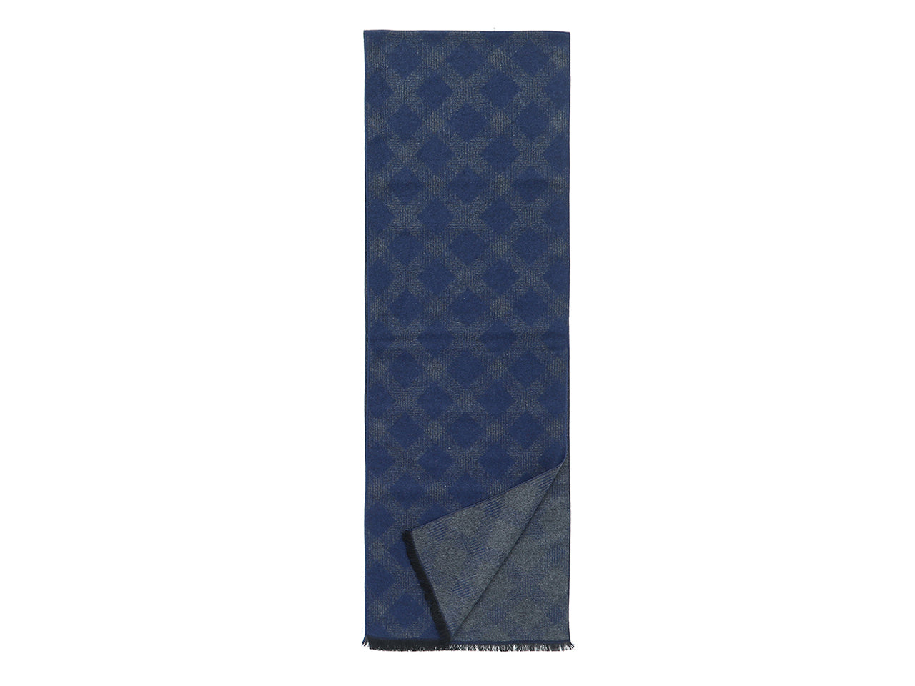 Lumberjack sciarpa 180x32cm 50%lana e 50% poliestere a quadri nero