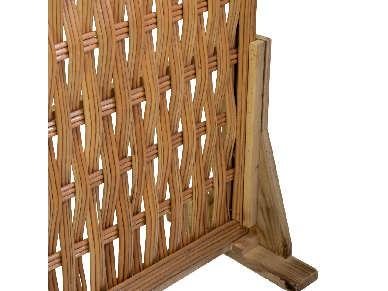 Paravento stampa rami beige 3 ante rettangolare 120,6x2,5xh.180cm
