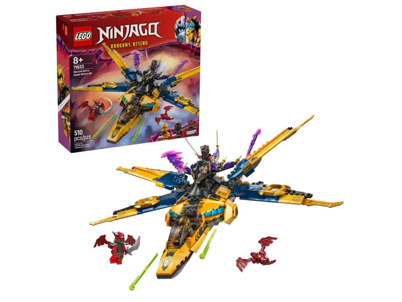 Lego Ninjago Jet Super Storm di Ras e Arin