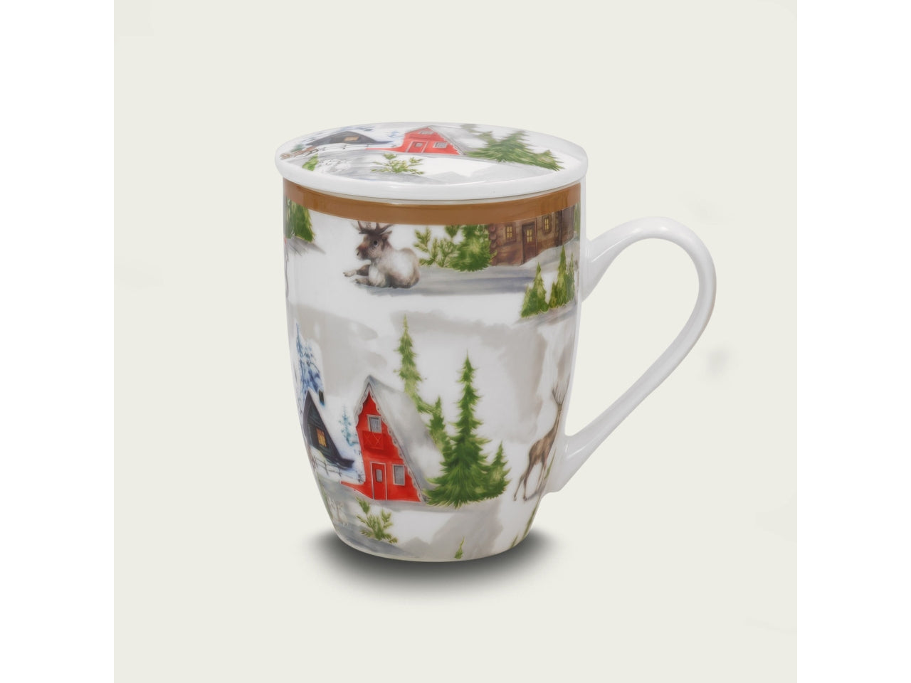 Tisaniera in ceramica 32cl christmas land