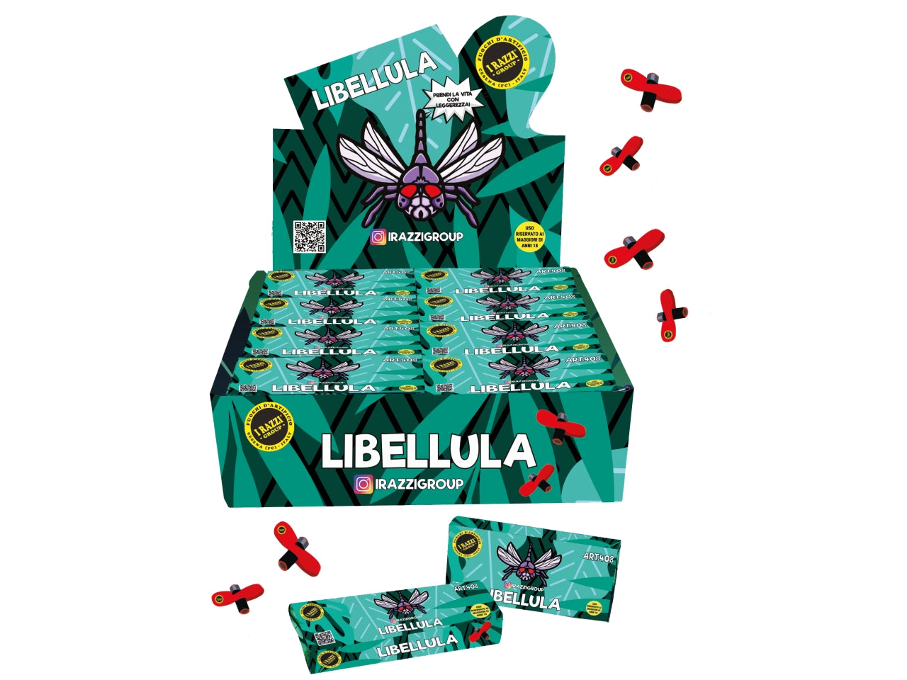 Libellula box con 24 confezioni da 12 girandole