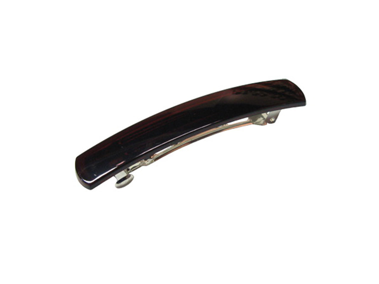 Barretta rettangolare 8cm metal effect