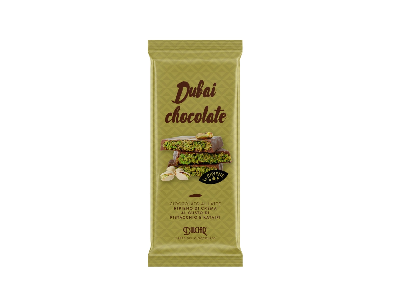 Tavoletta le ripiene dubai chocolat 90gr