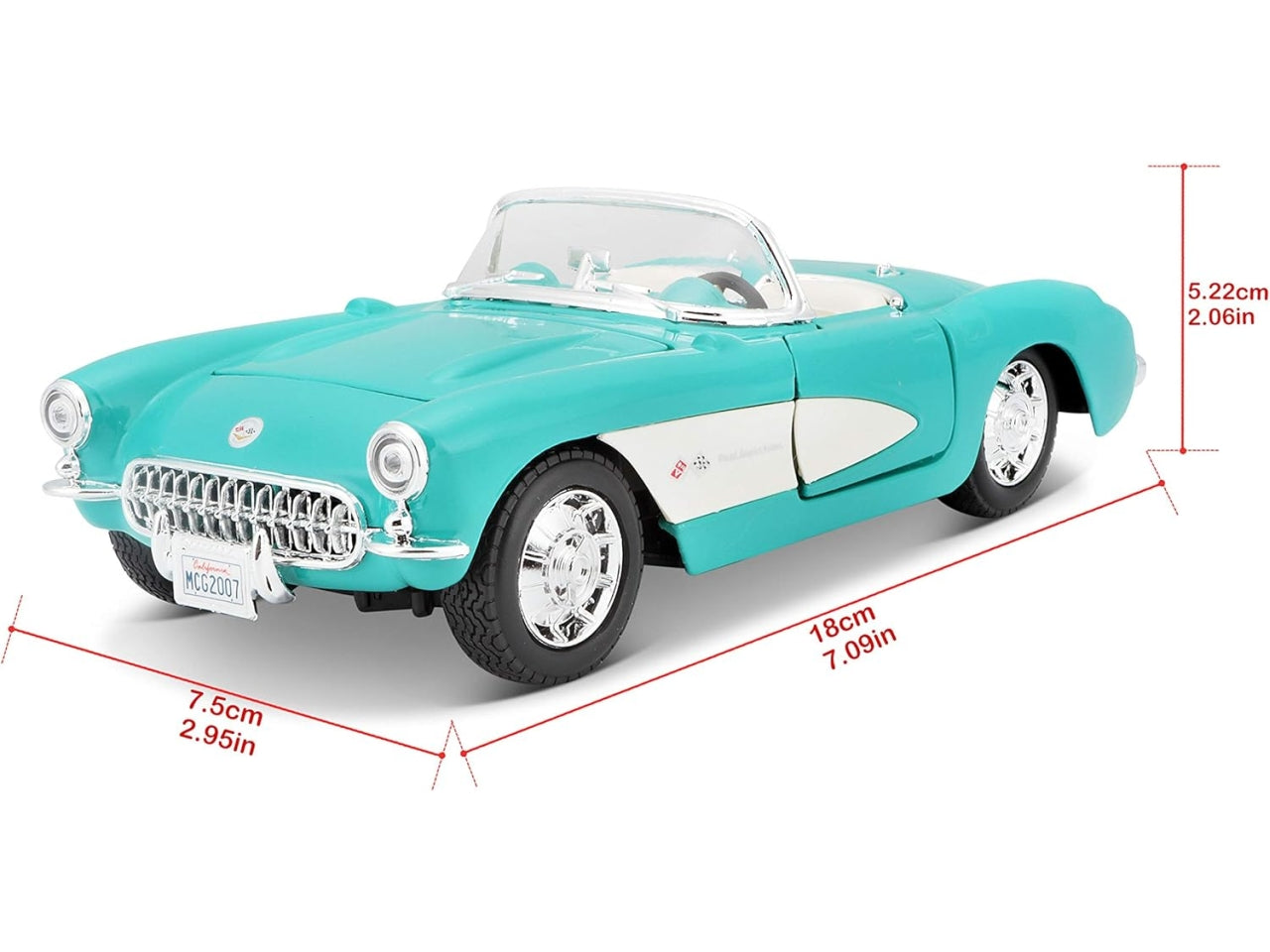 Auto Chevrolet anno 1957 corvette scala 1:24 $