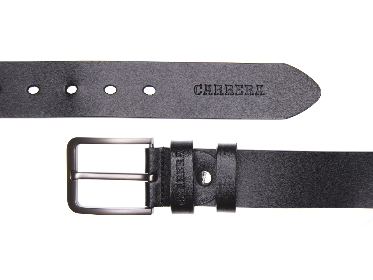 Carrera cintura 4cm in pelle nero tg.L