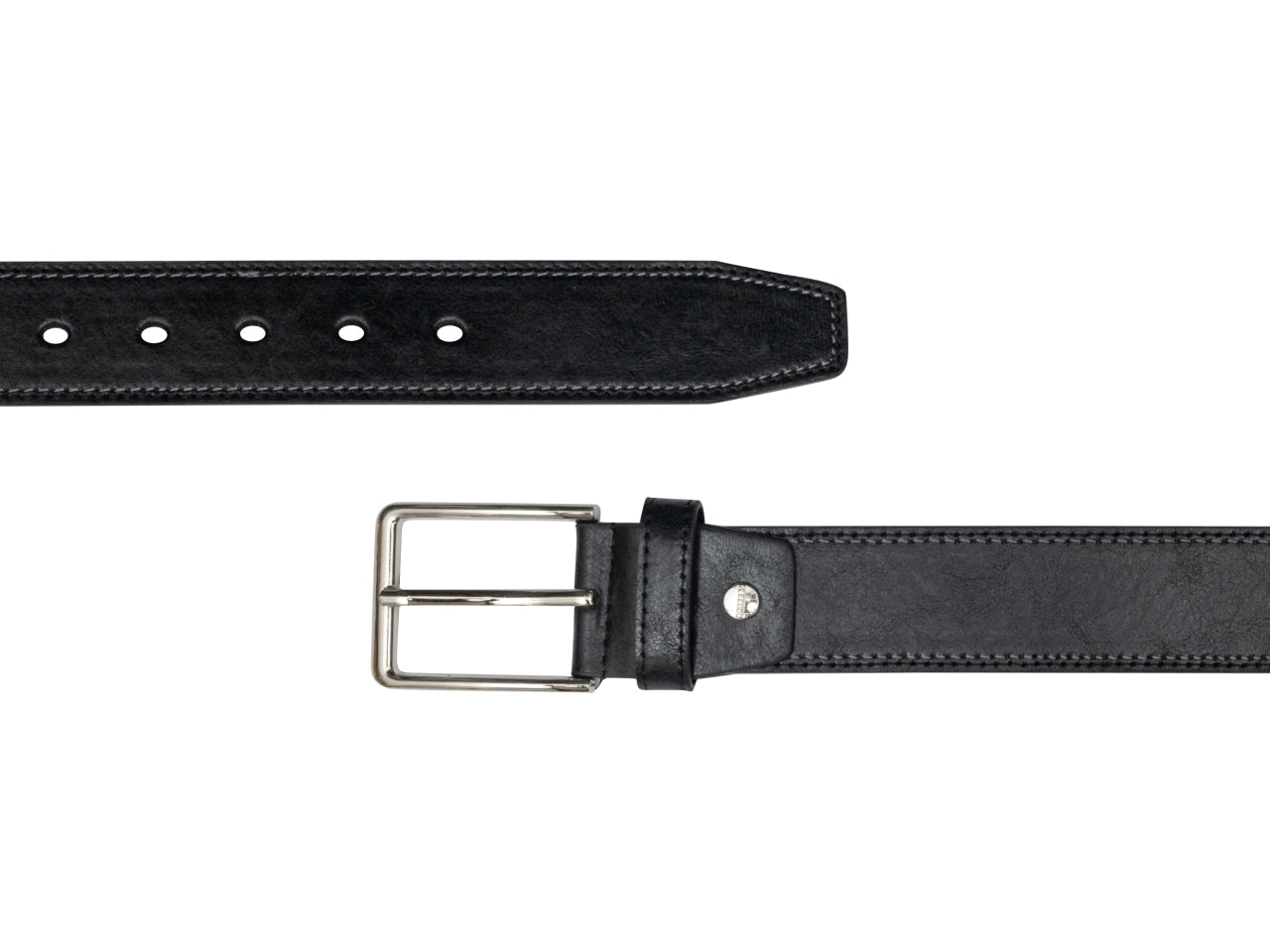Carrera cintura 4cm in similpelle nero tg.XL