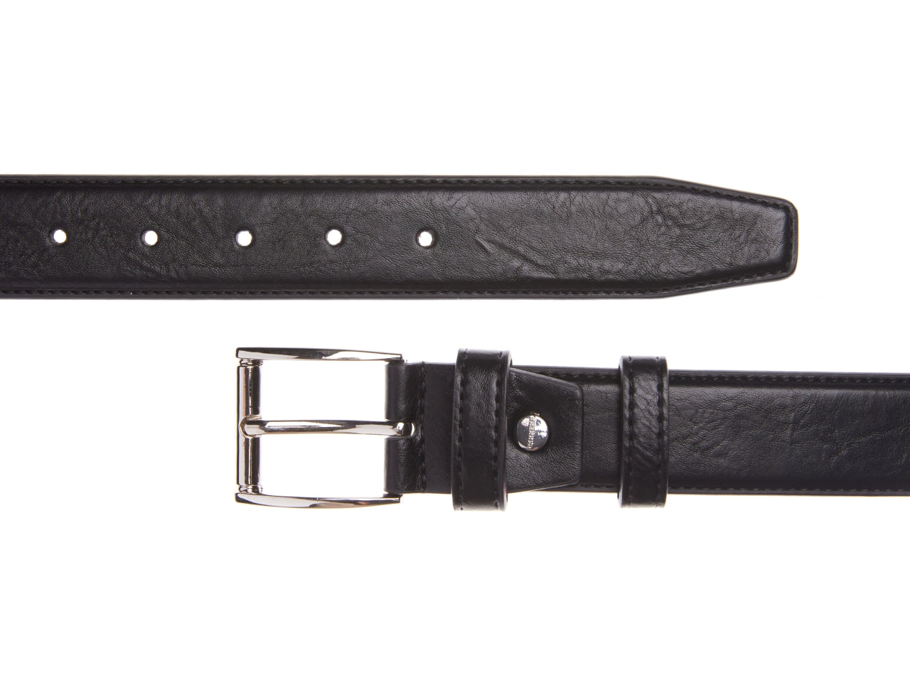 Carrera cintura 3,5cm in similpelle nero tg.S