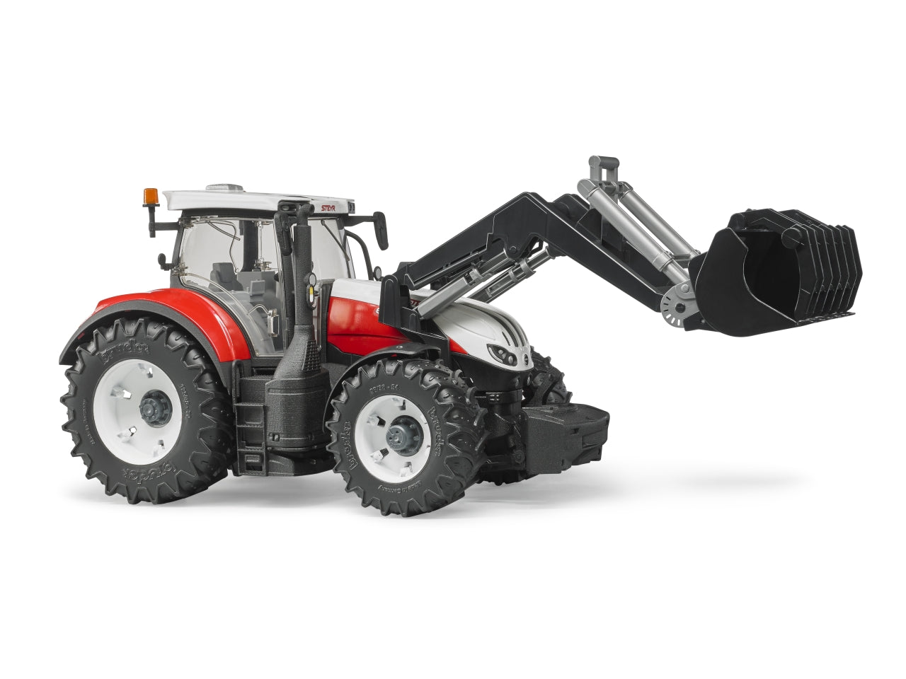 Trattore steyr 6300 terrus cvt con benna