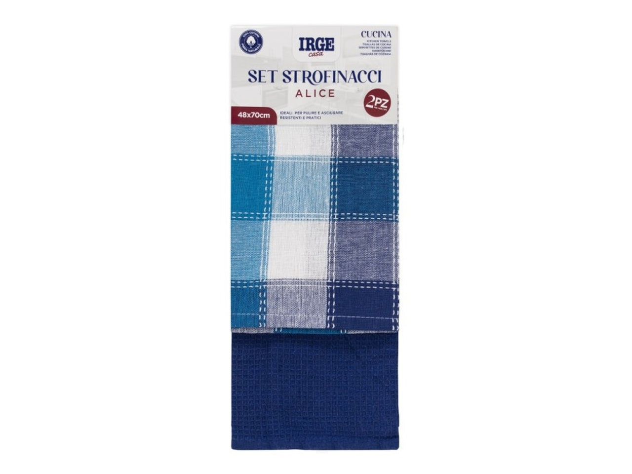 Strofinaccio 48x70cm alice set da 2 strofinacci
