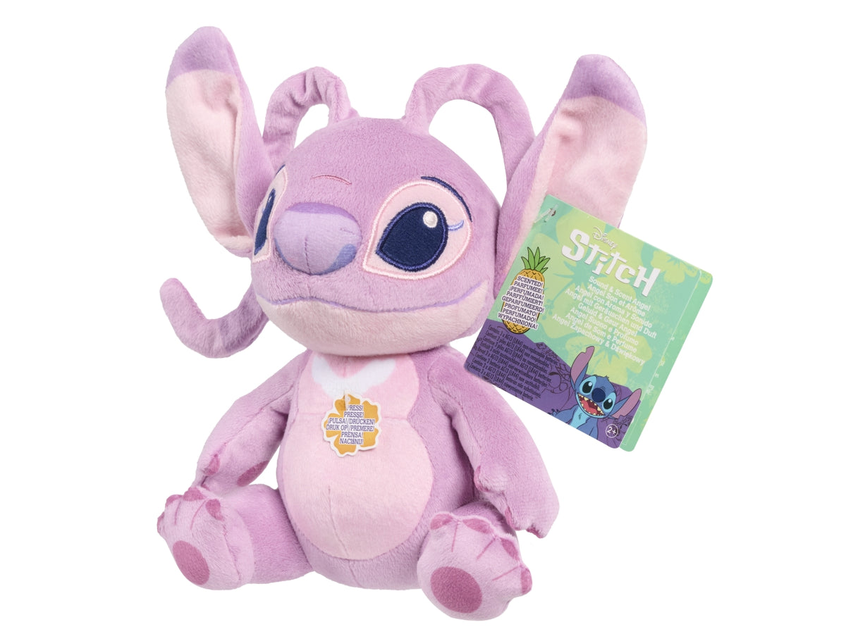 Disney Stitch & Angel, peluche assortiti, profumati e musicali, altezza 15cm