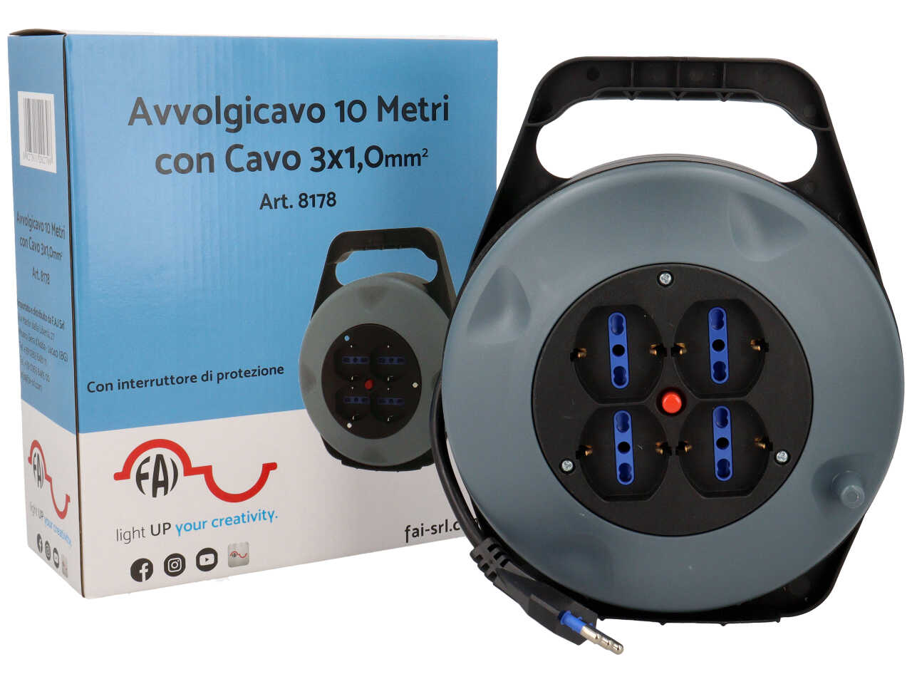 Avvolgicavo 10m
