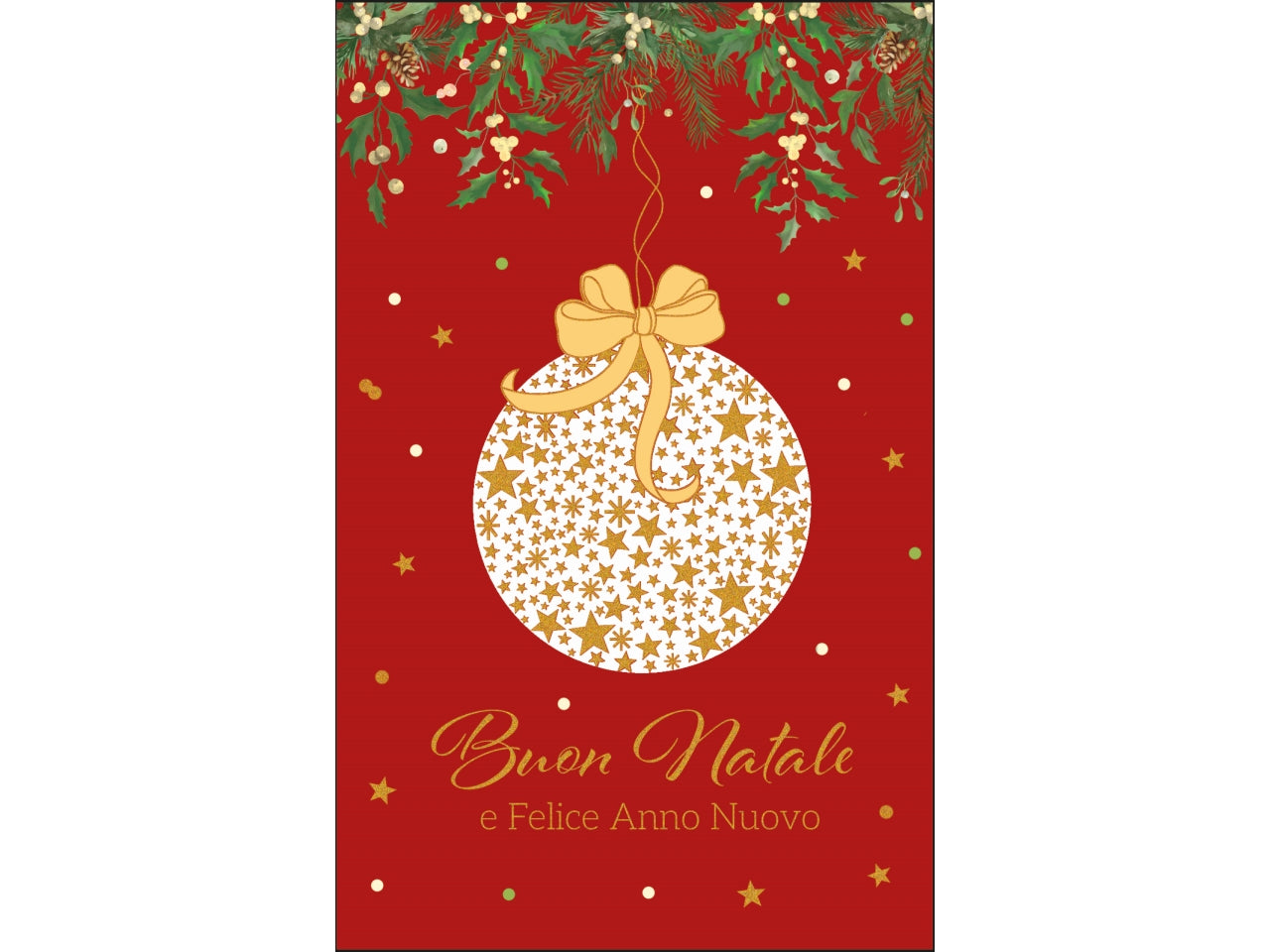 Biglietti buon natale 9x14cm in confezione da 6 pezzi fantasie assortite