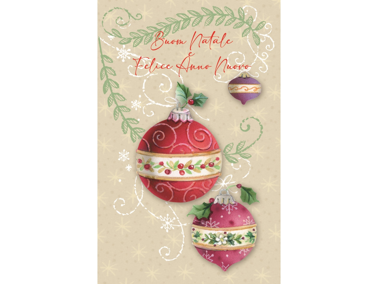 Biglietti buon natale 9x14cm in confezione da 6 pezzi fantasie assortite