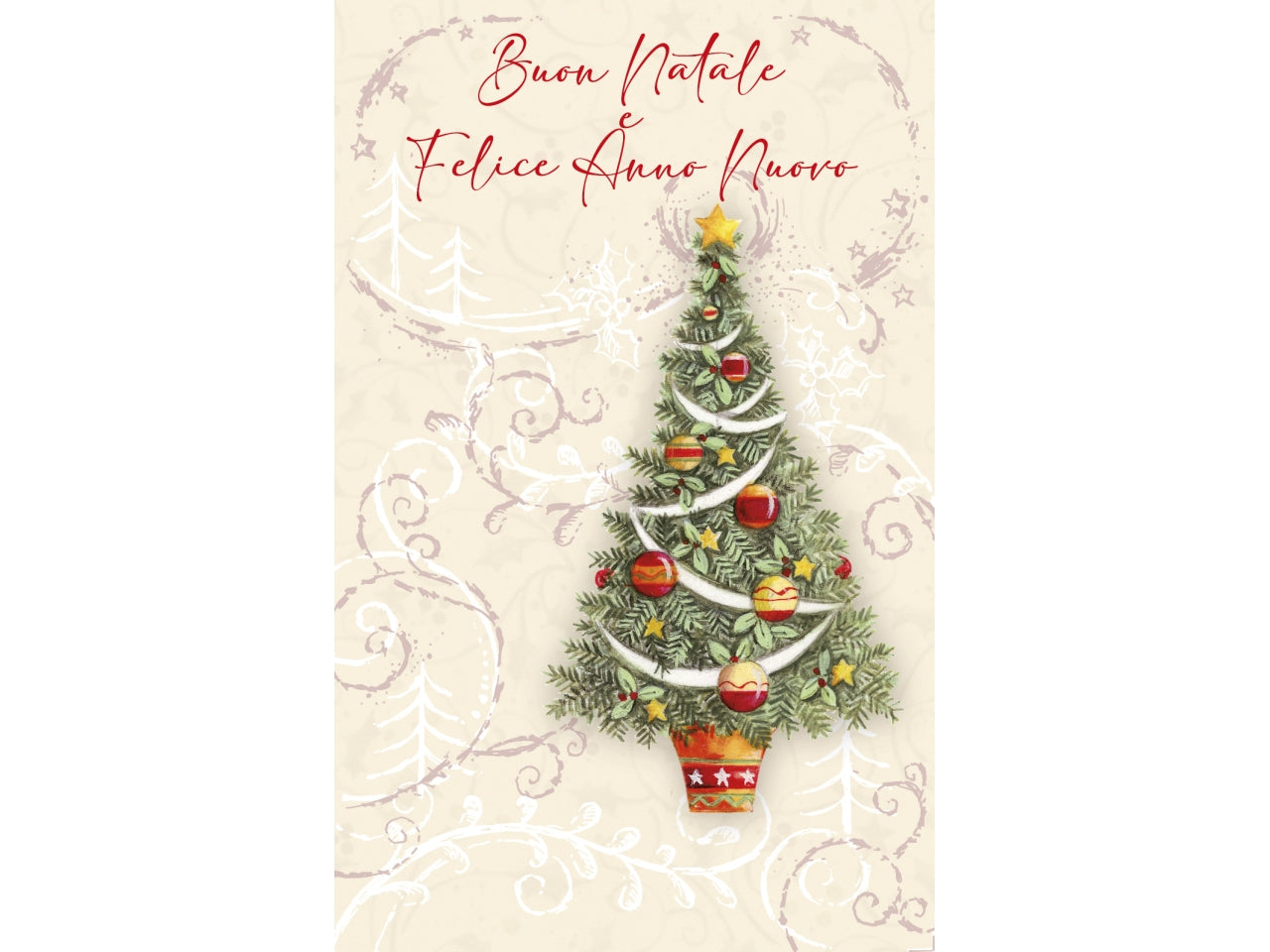 Biglietti buon natale 9x14cm in confezione da 6 pezzi fantasie assortite