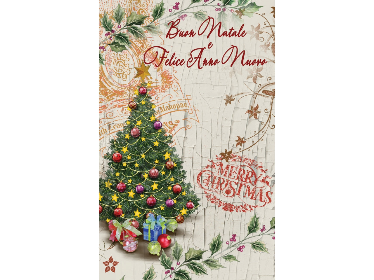 Biglietti buon natale 9x14cm in confezione da 6 pezzi fantasie assortite