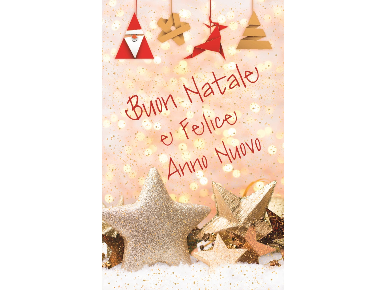 Biglietti buon natale 9x14cm in confezione da 6 pezzi fantasie assortite