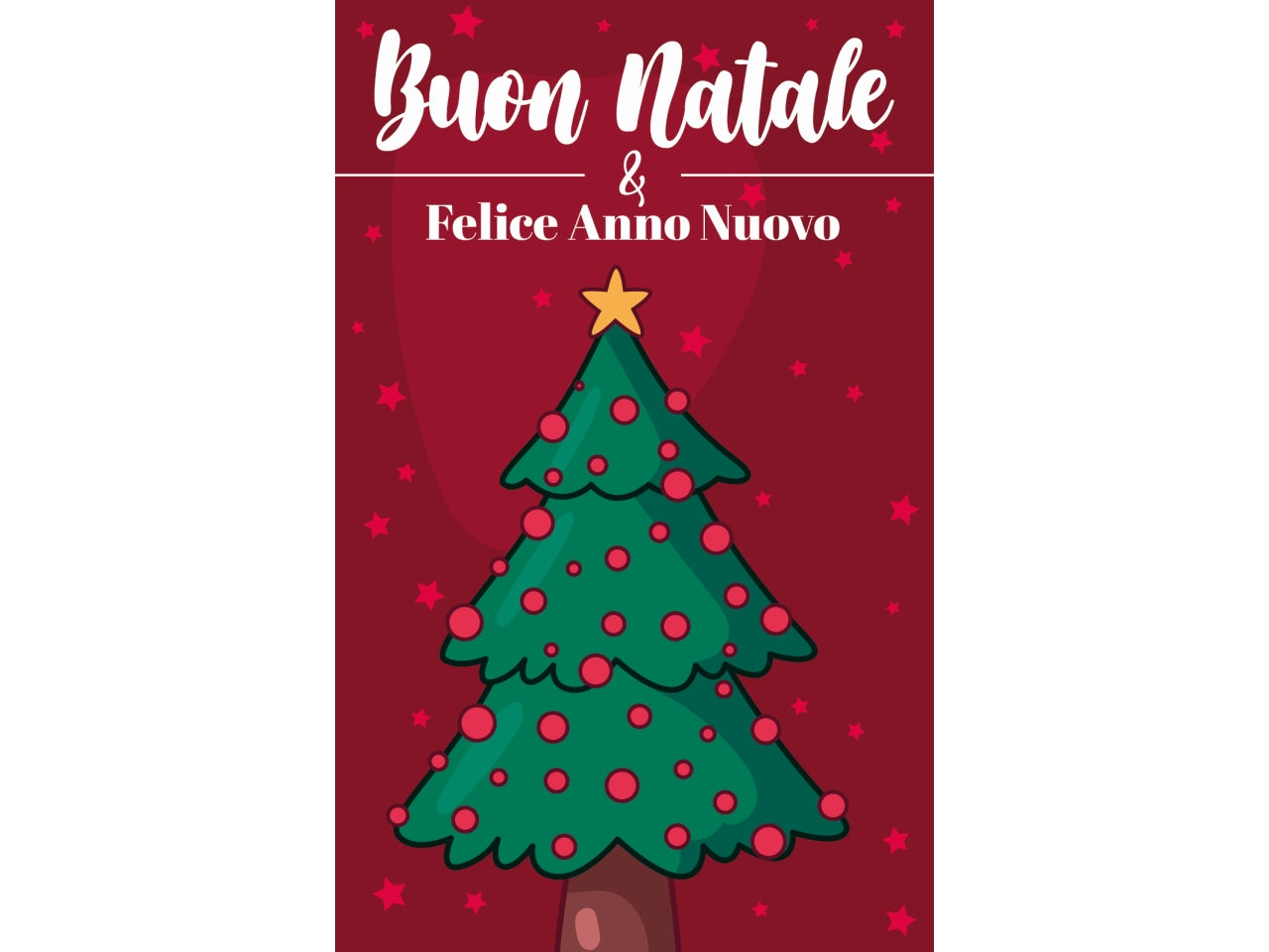 Biglietti buon natale 9x14cm in confezione da 6 pezzi fantasie assortite