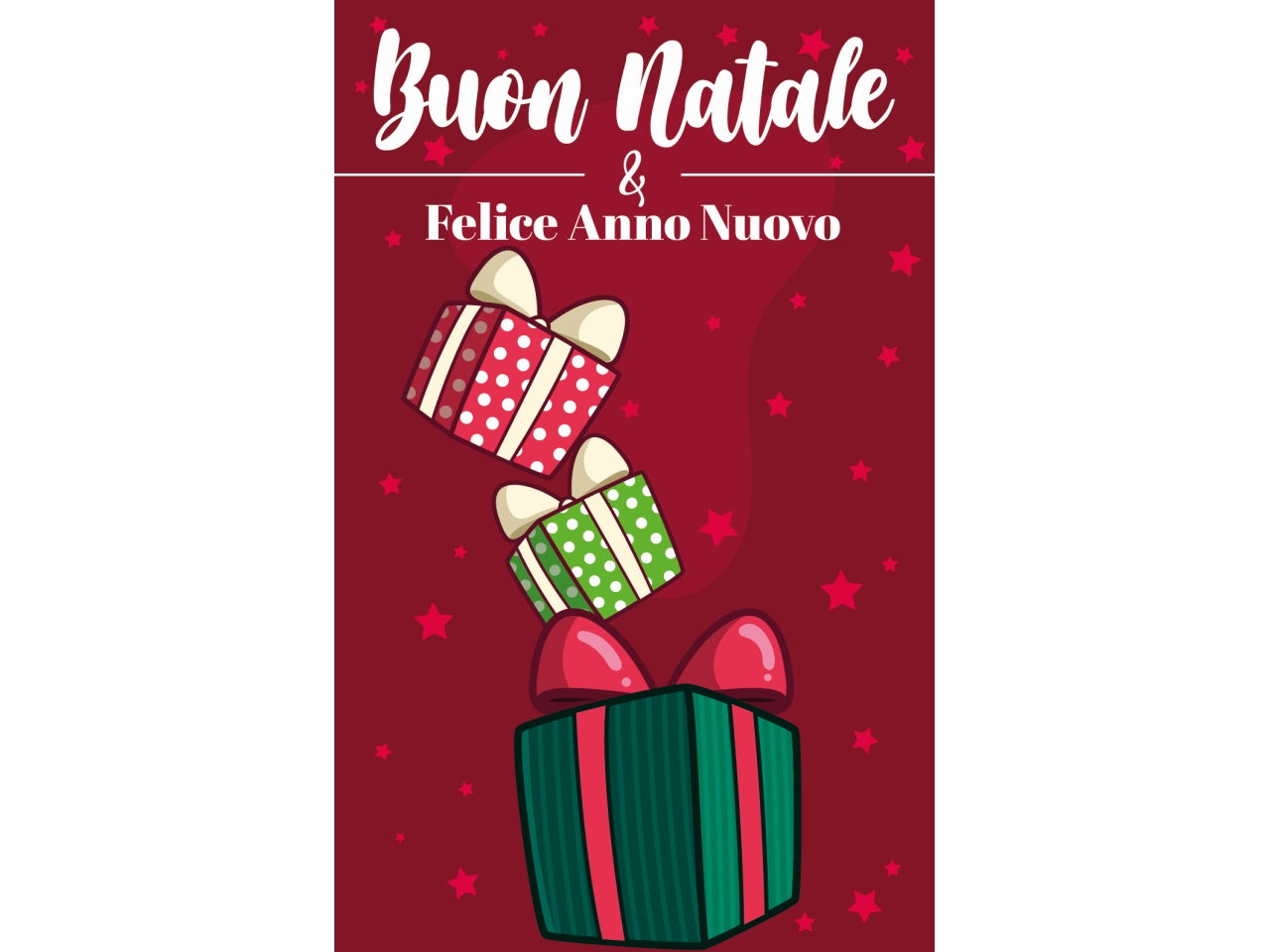 Biglietti buon natale 9x14cm in confezione da 6 pezzi fantasie assortite