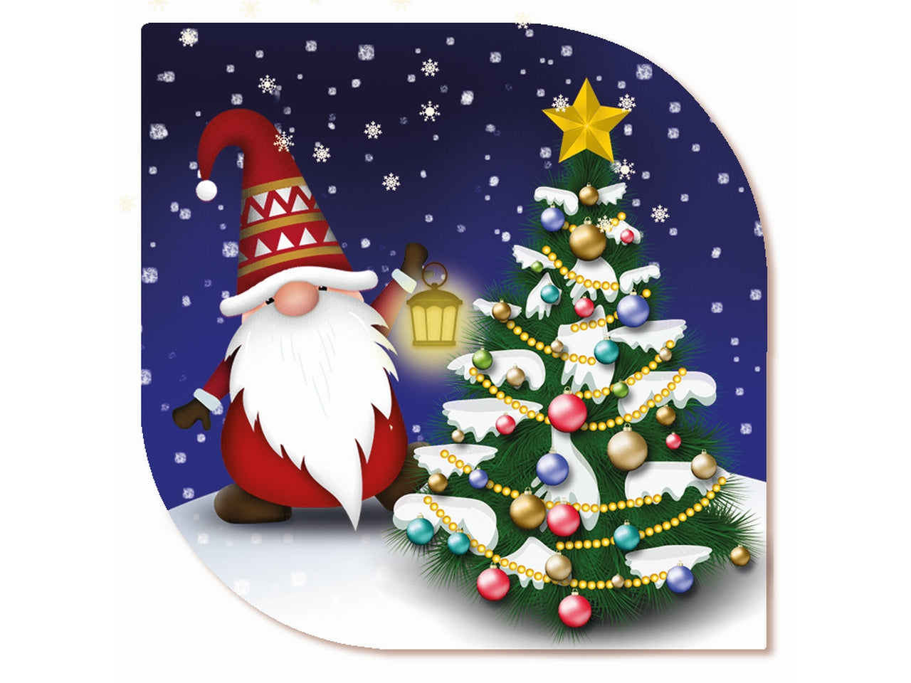 Chiudipacco buon natale in confezione da 10 pezzi fantasie assortite