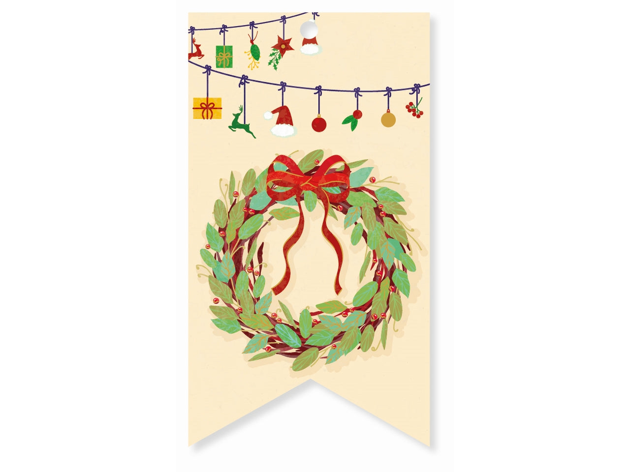 Chiudipacco buon natale in confezione da 10 pezzi fantasie assortite