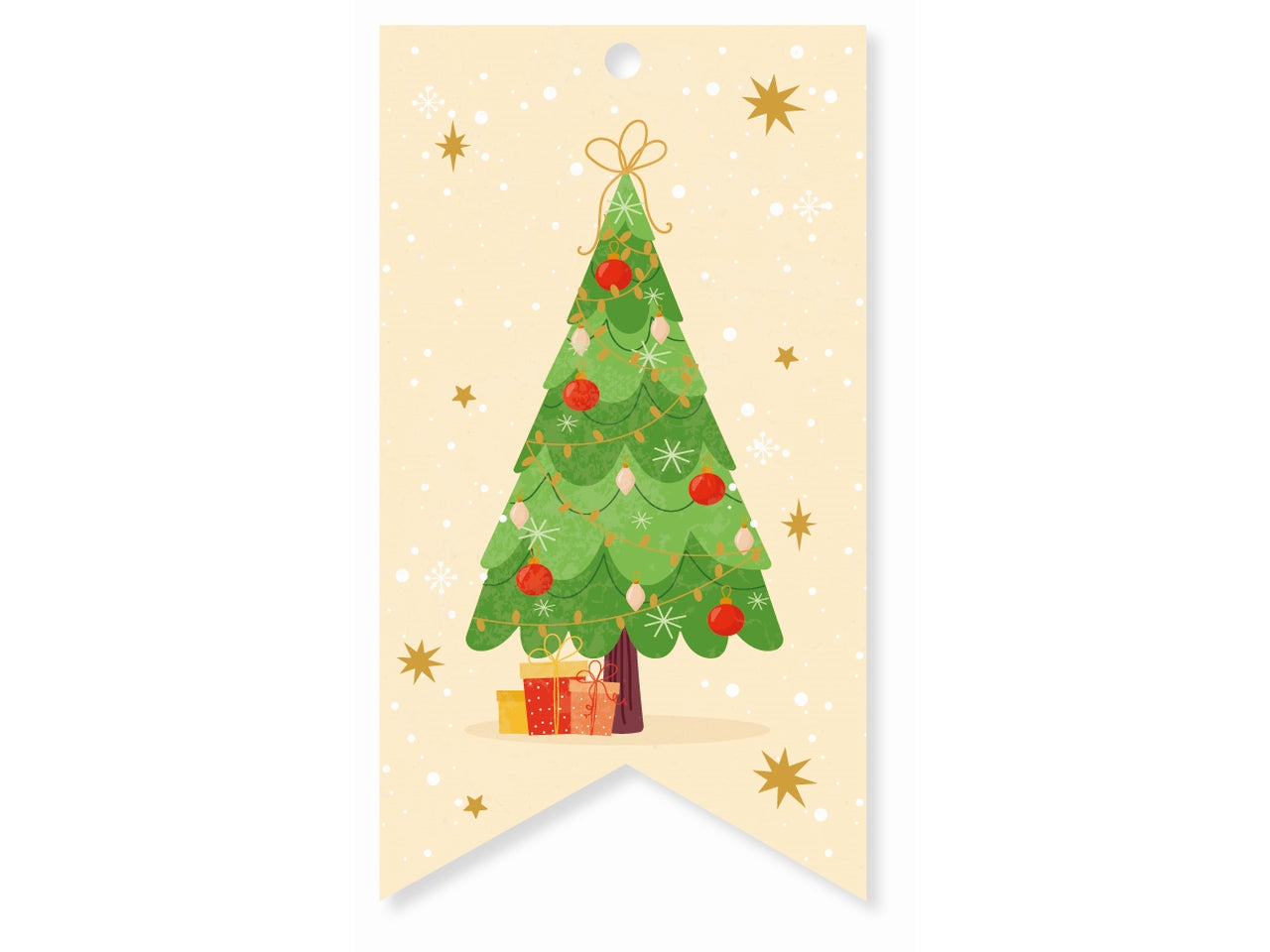 Chiudipacco buon natale in confezione da 10 pezzi fantasie assortite