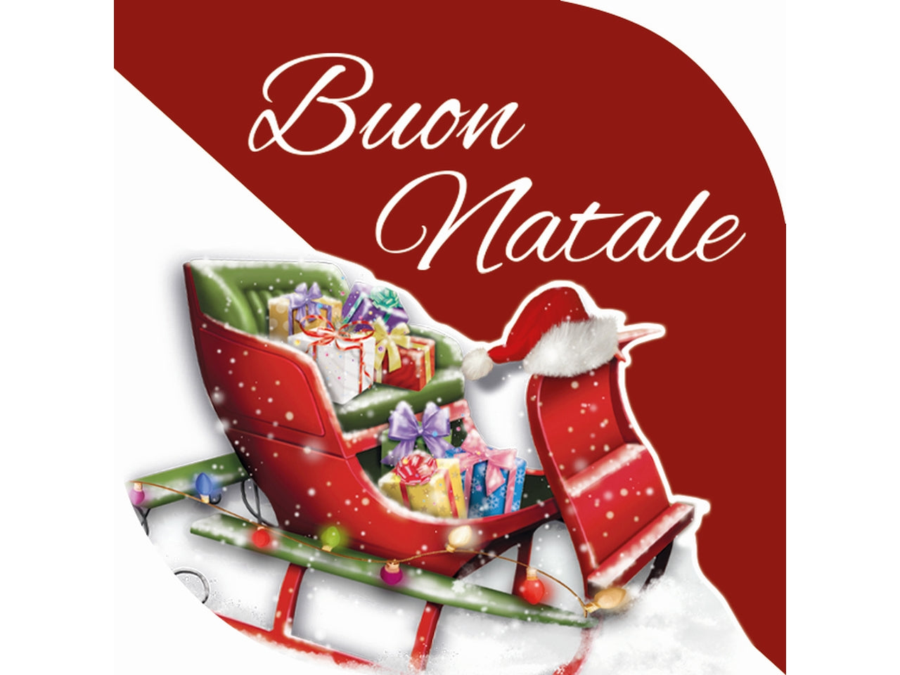 Chiudipacco buon natale in confezione da 10 pezzi fantasie assortite