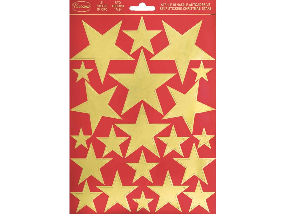 Stelle adesive grandi oro