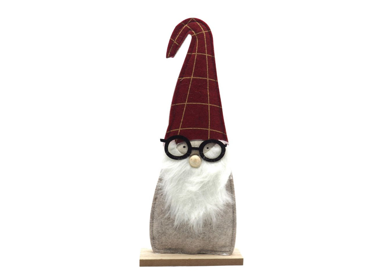 Gnomo in legno con cappello17xh.41cm