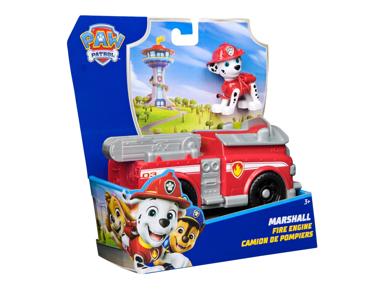 Paw patrol veicolo base marshall con personaggio $