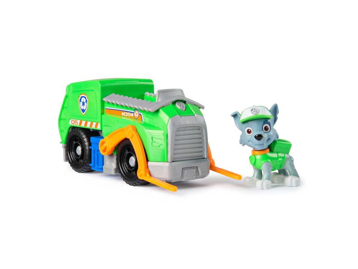 Paw patrol veicolo base rocky con personaggio $