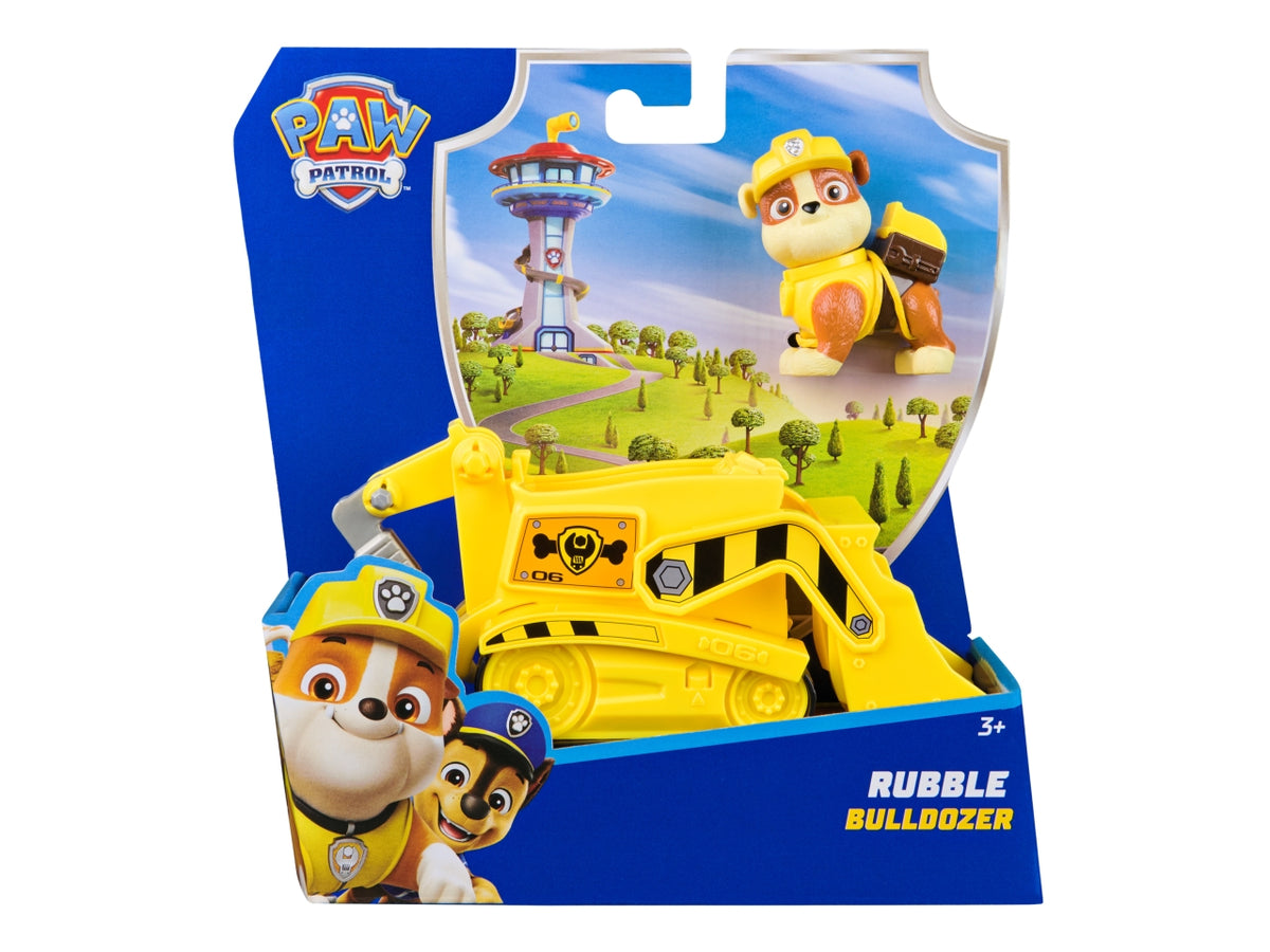 Paw patrol veicolo base rubble con personaggio $