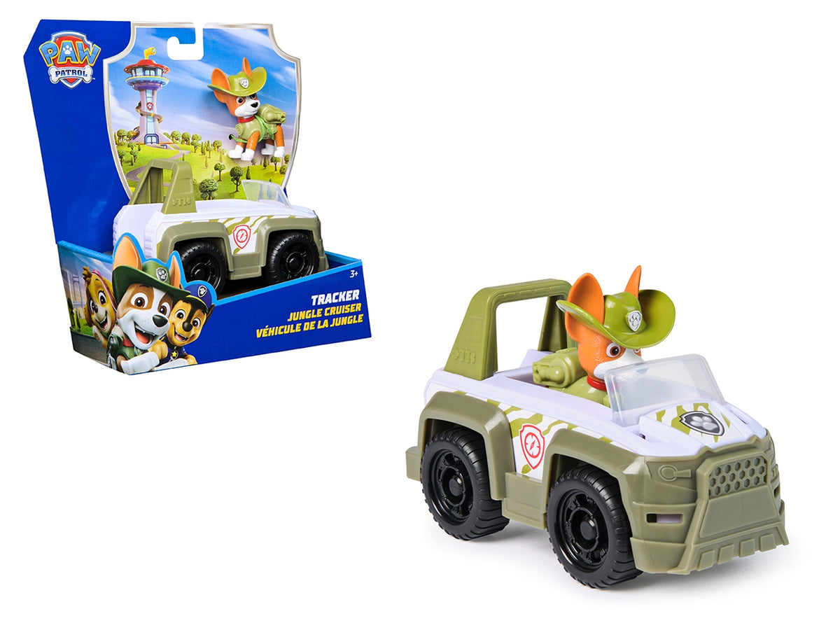 Paw patrol veicolo base tracker con personaggio $