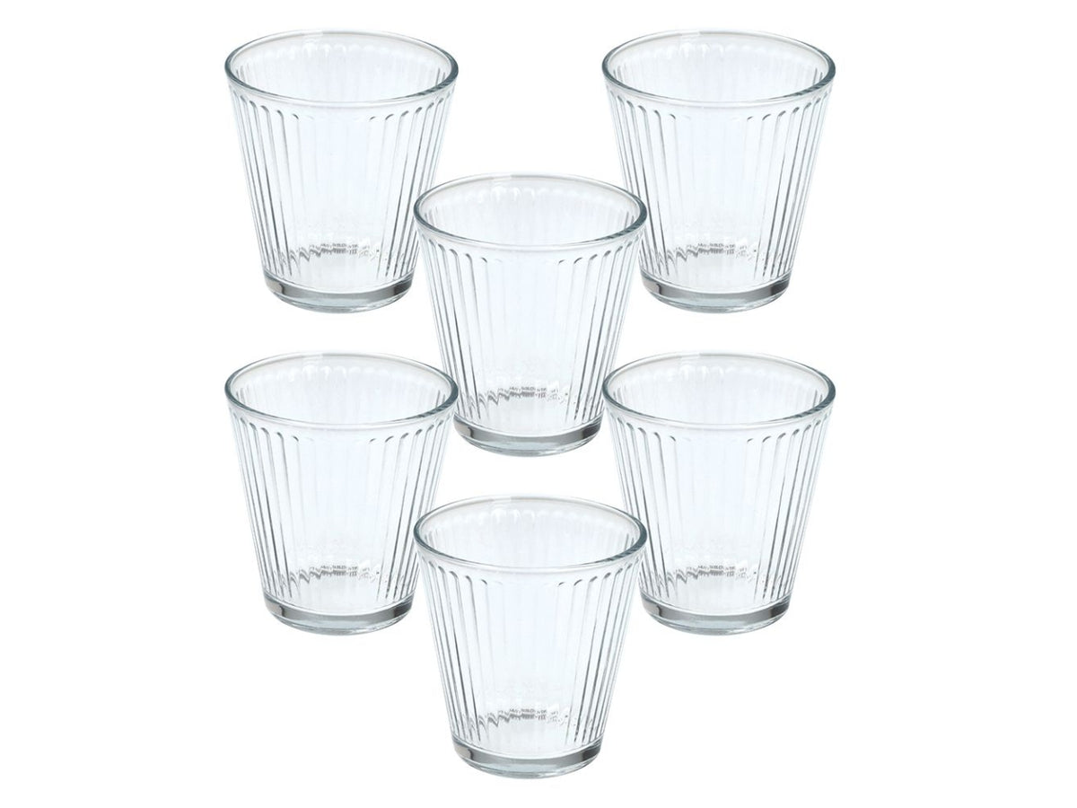 Micene bicchiere trasparente 220ml la confezione contiene 6 bicchieri