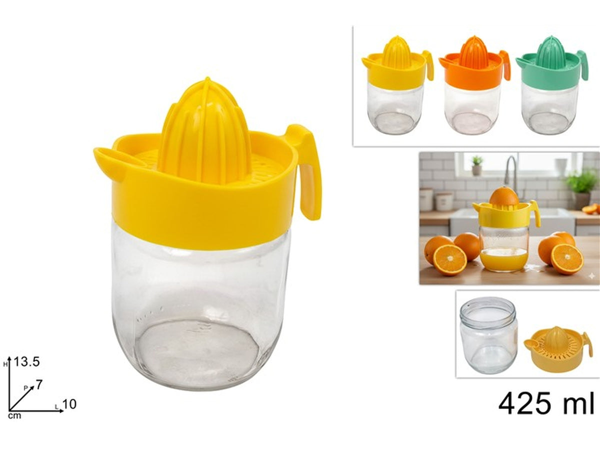 Spremiagrumi vetro 425ml colori assortiti