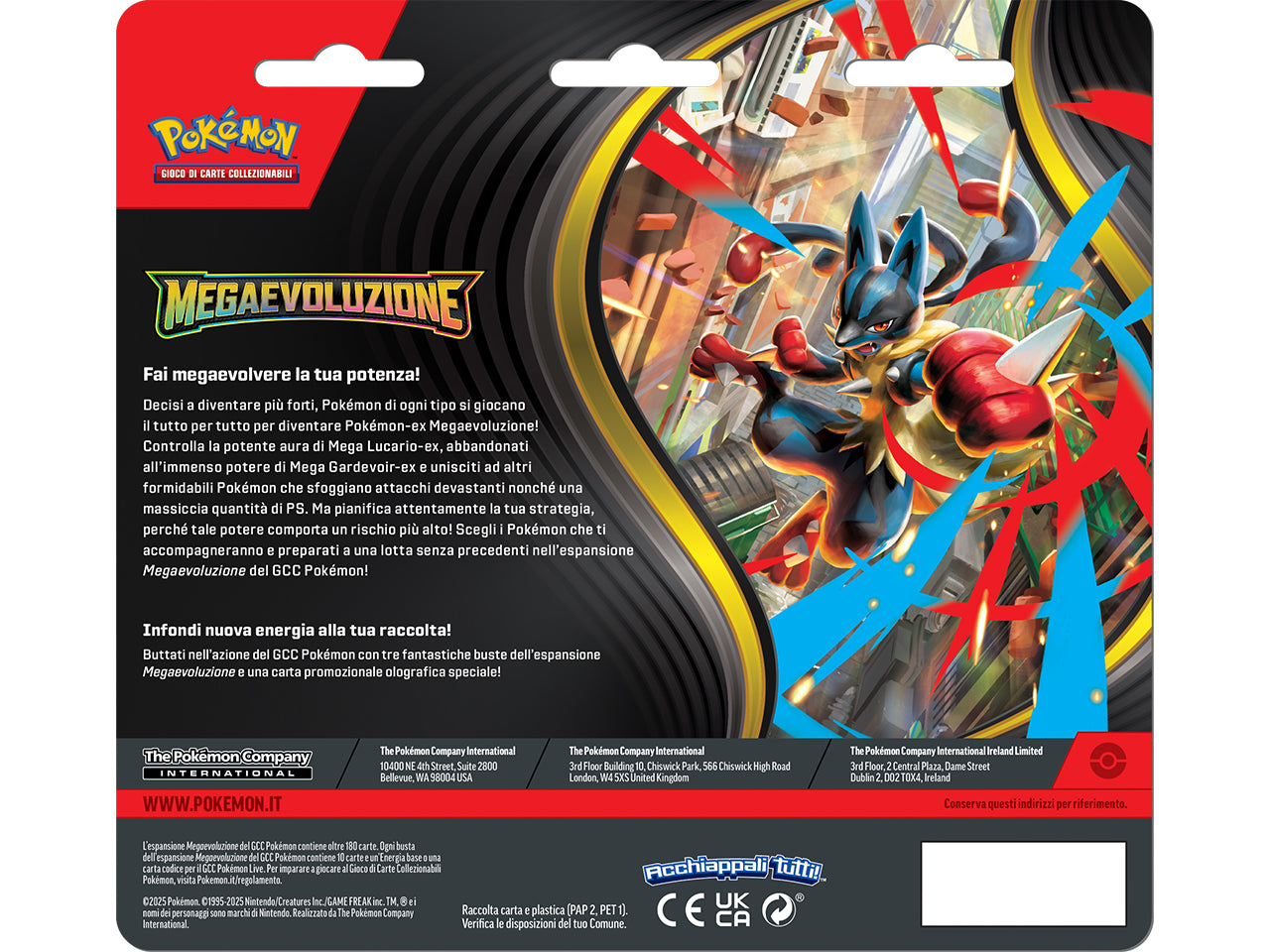 Pokemon M1 Megaevoluzione 3 Pack Blister Â£