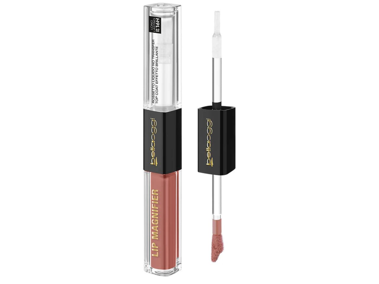 Bellaoggi lip magnifier rossetto duo colore creamy peacy 201