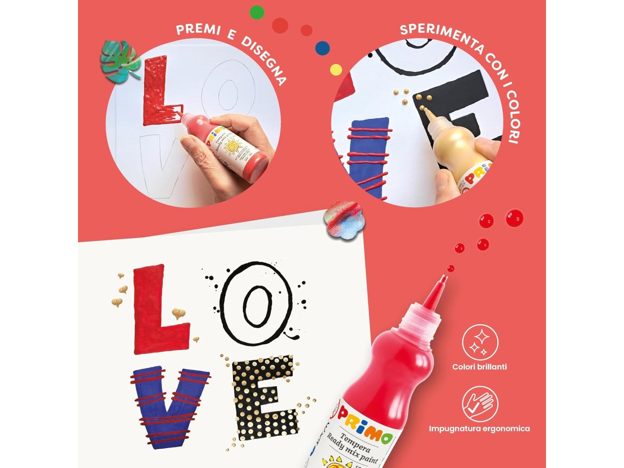 Primo kidskit set tempera lettering