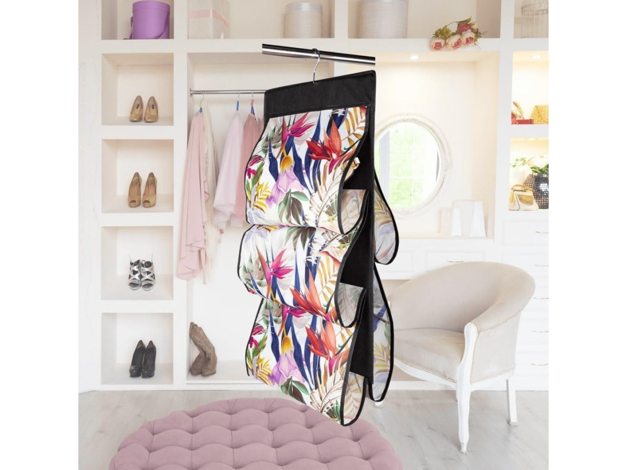 Floral beauty organizer 5 tasche 72x42cm