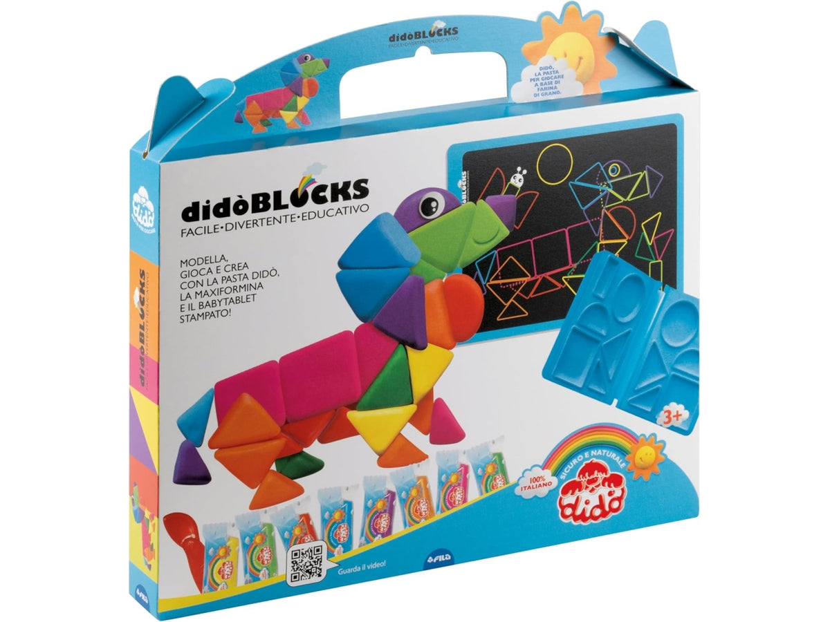 Pasta modellabile DidÃ² Blocks Bassotto con maxiformina e baby tablet stampato