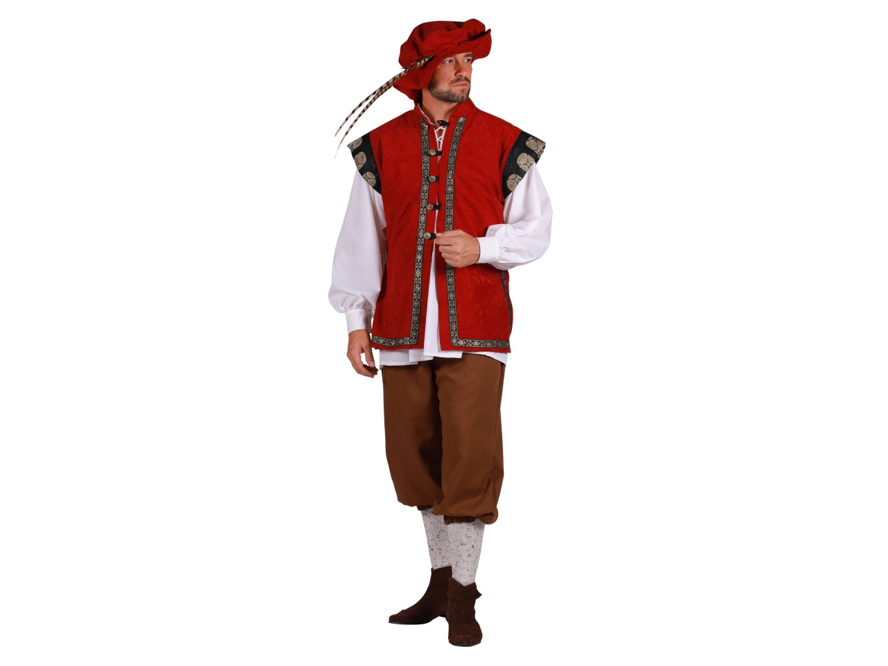 Costume mercante medievale lusso taglia M