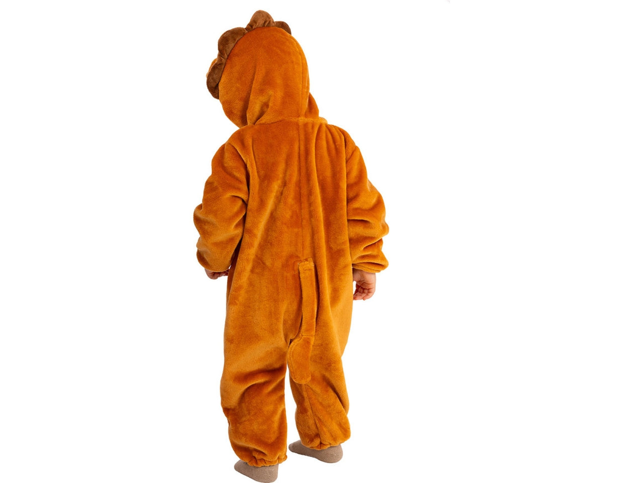 Costume leoncino, tutina in pelliccetta con cappuccio taglia II 1-2anni