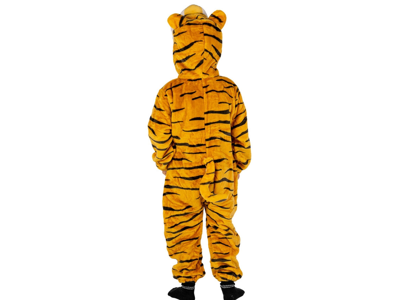Costume tigrotto, tutina in pelliccetta con cappuccio taglia III 3anni