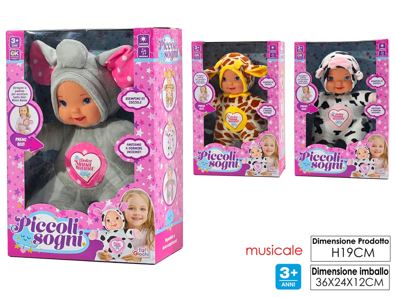 Bambola piccoli sogni try-me modelli assortiti