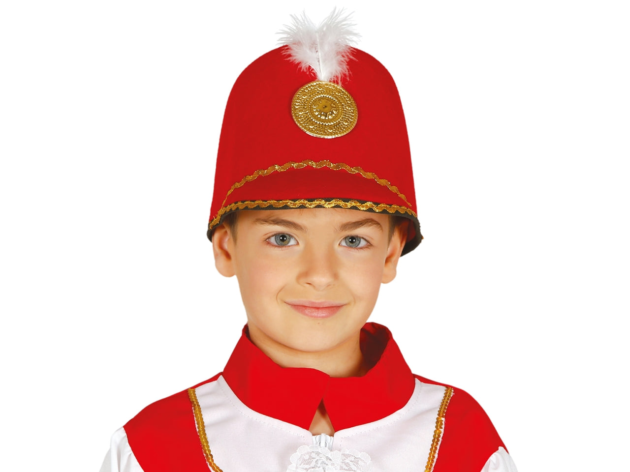 Cappello majorette rosso per bambini