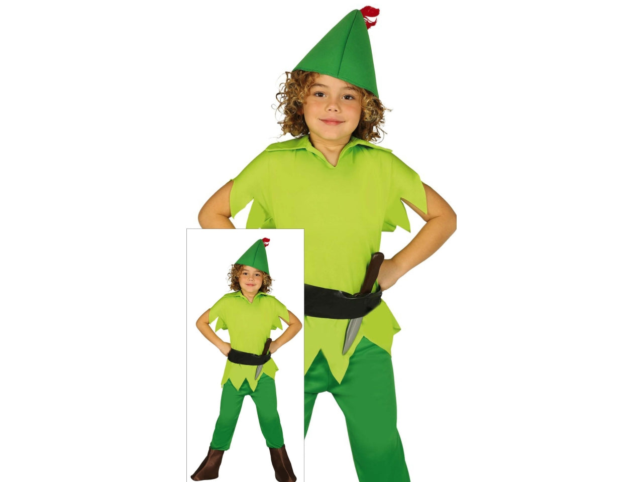 Costume arciere verde 3-4 anni