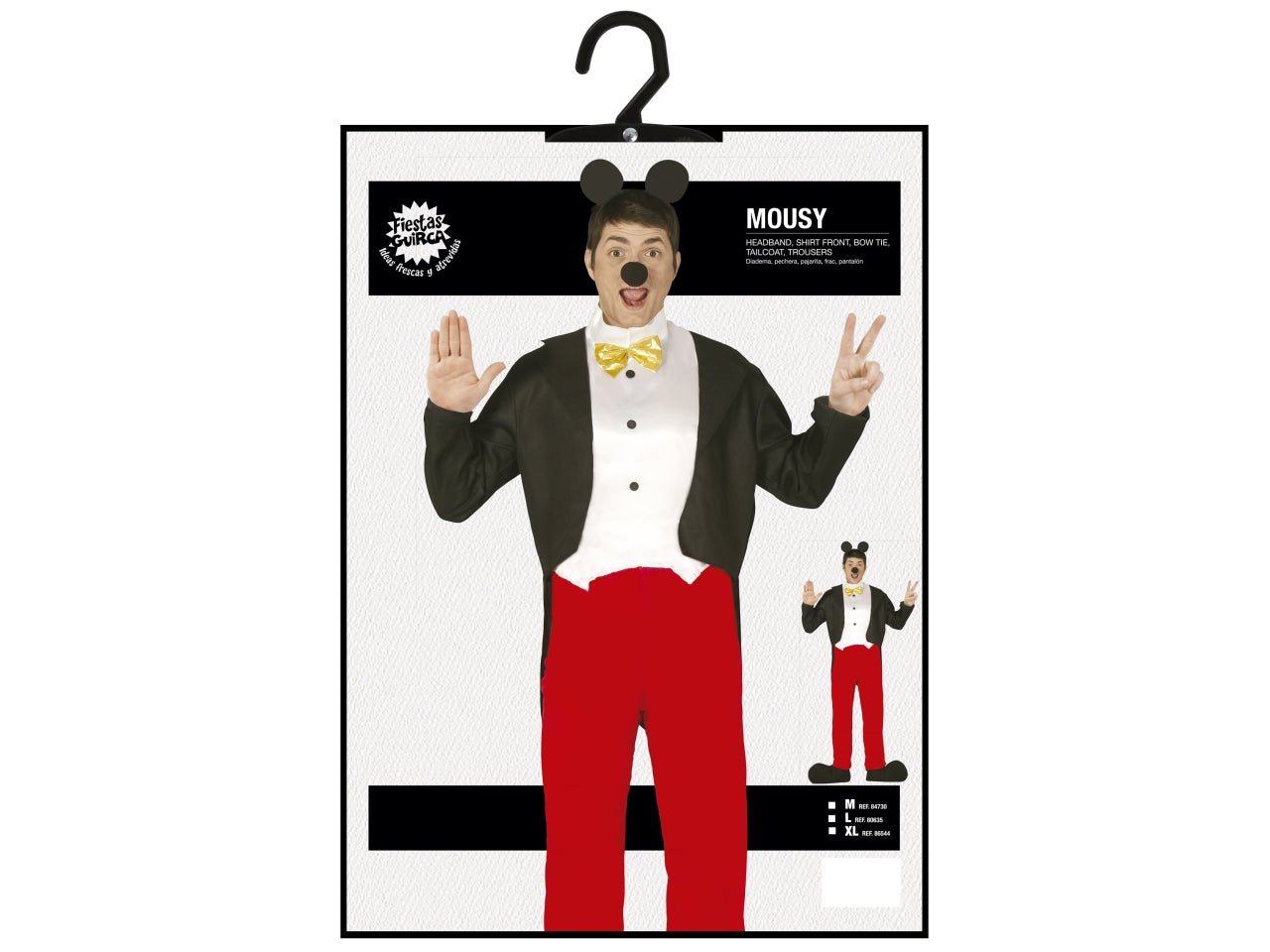 Costume adulto topino taglia M