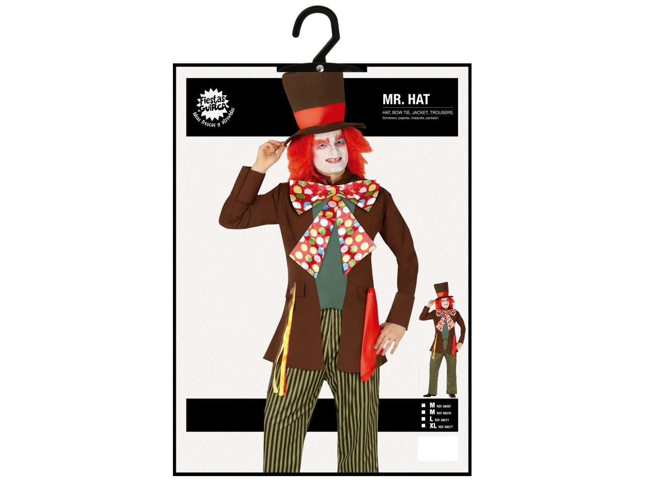 Costume adulto cappellaio taglia M 48-50