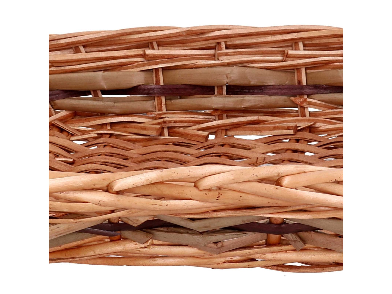 Cesta vimini rettangolare 31x23xh.7cm noce