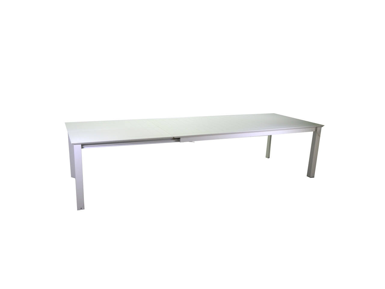Tavolo alluminio El Paso allungabile bianco rettangolare 220/330x110xh.76cm