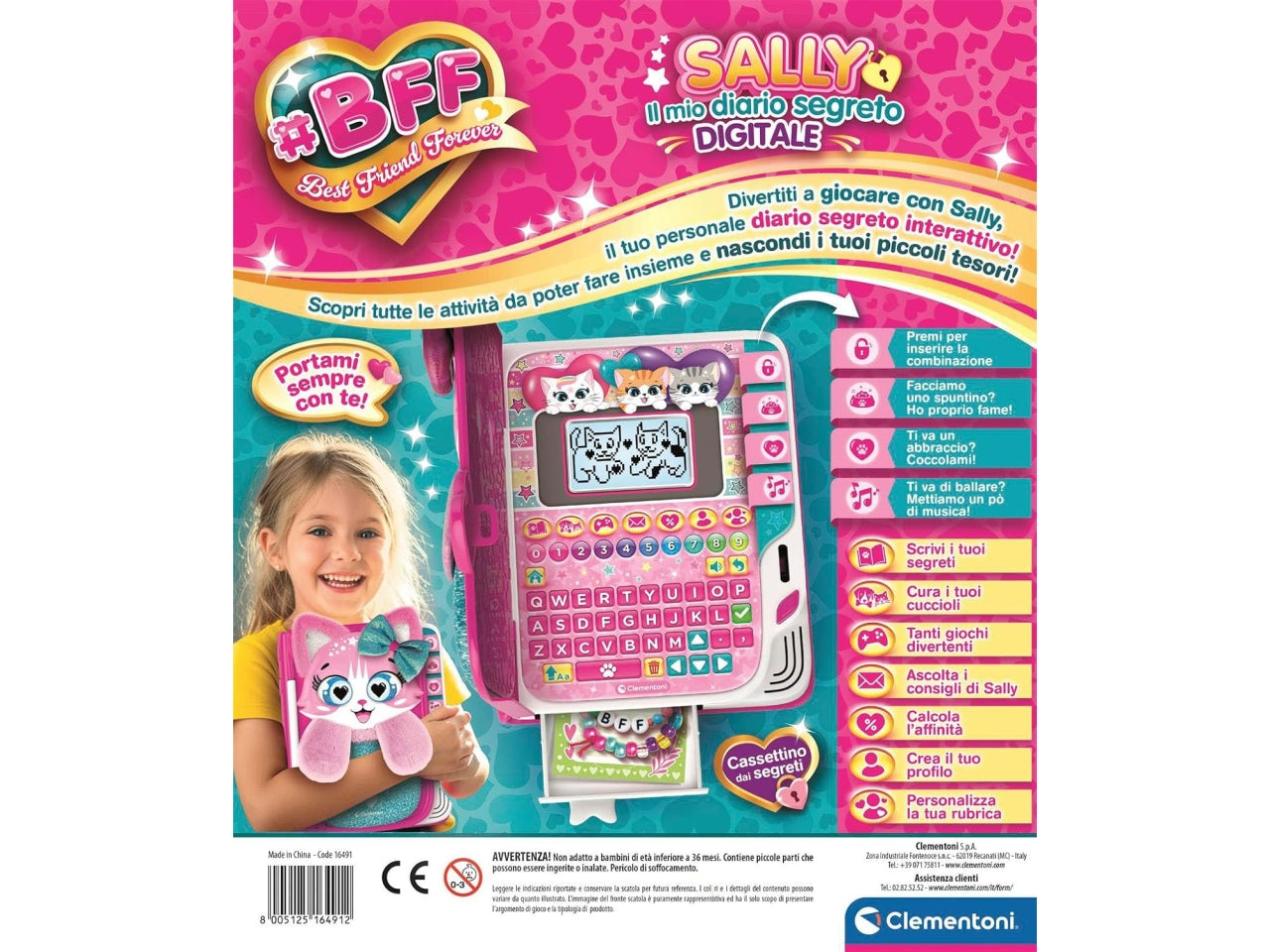 Clementoni Bff Sally Diario Segreto